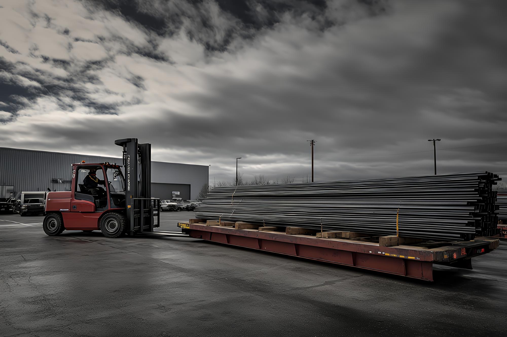 Logistics partner truck at dock